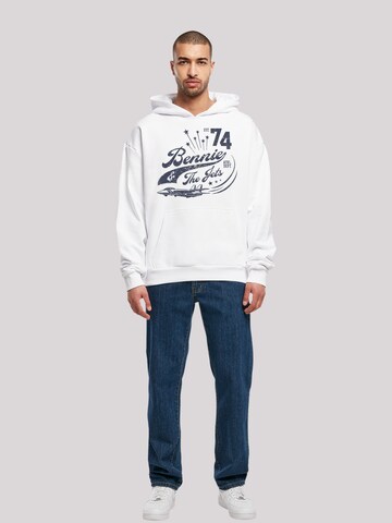 Sweat-shirt 'Elton John Bennie And The Jets' F4NT4STIC en blanc