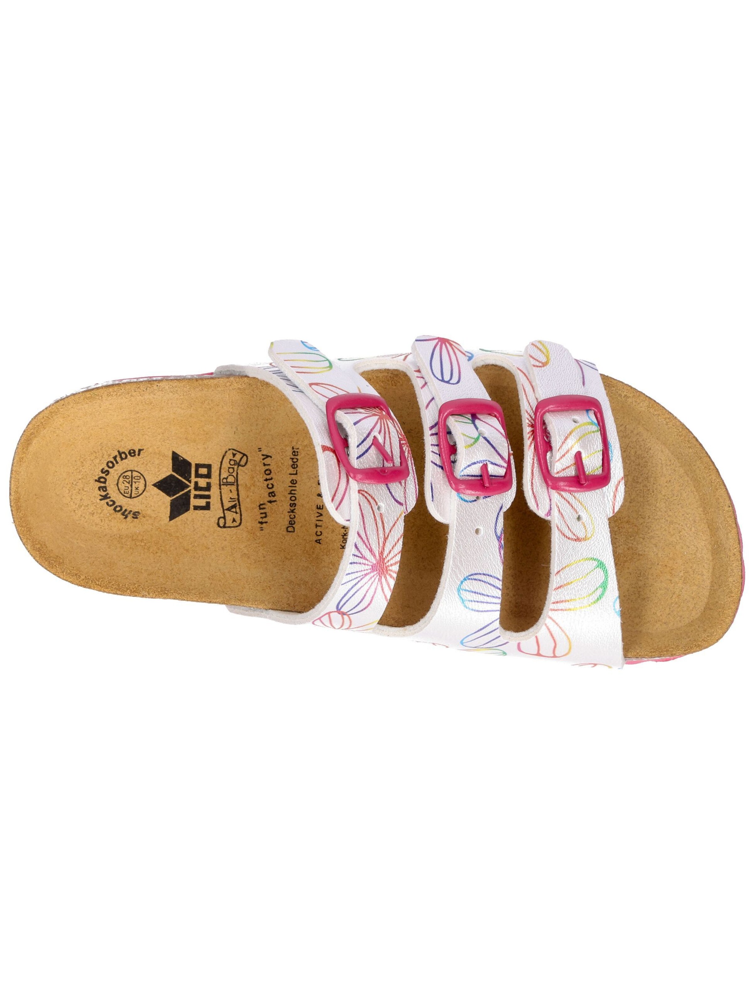 LICO Sandale 'Bioline Flower' in Weiß