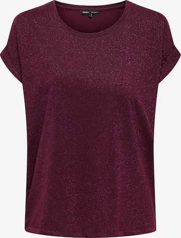 ONLY T-Shirt 'ONLMOSTER' in Lila: Vorderseite