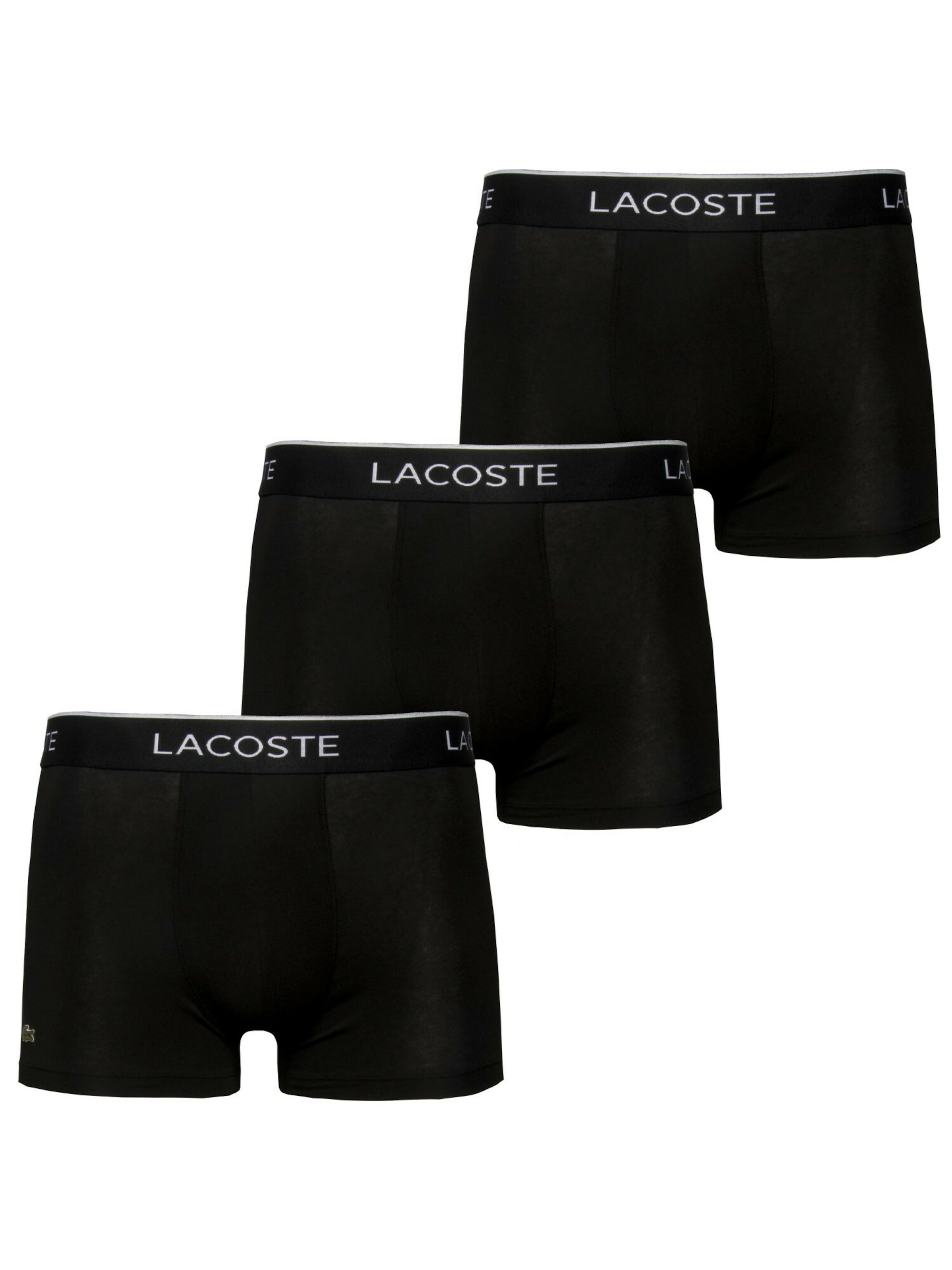 Boxer 'Casualnoirs' di LACOSTE in nero: frontale