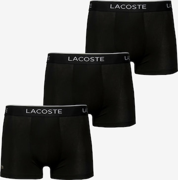 LACOSTE Boxer shorts 'Casualnoirs' in Black: front