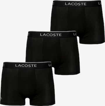 Boxers 'Casualnoirs' LACOSTE en noir : devant