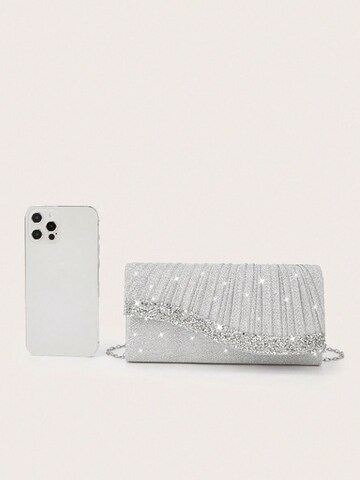 Tomshop24-7 Clutch 'Sindy' in Silver