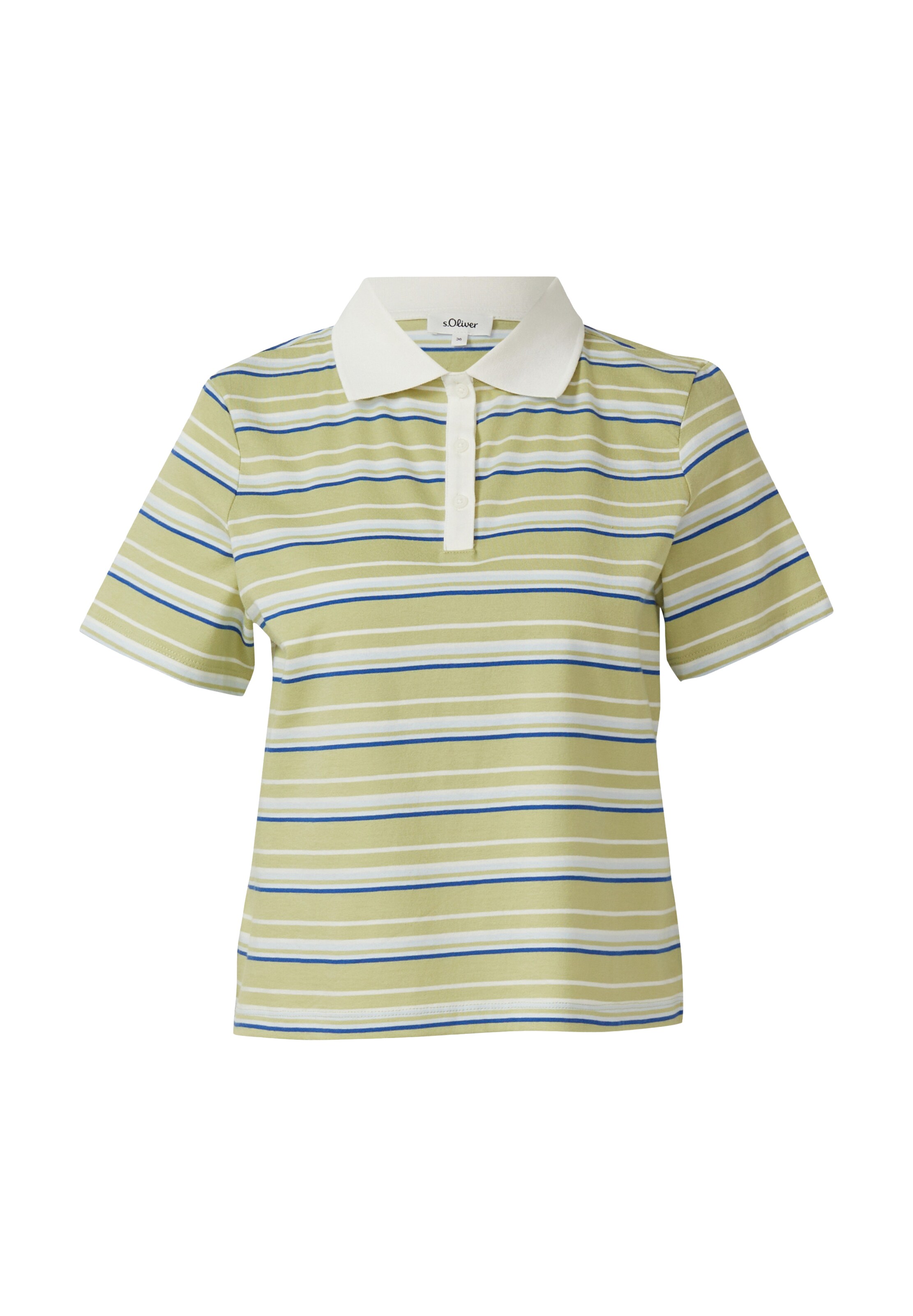 s.Oliver Poloshirt in Grün: Vorderseite