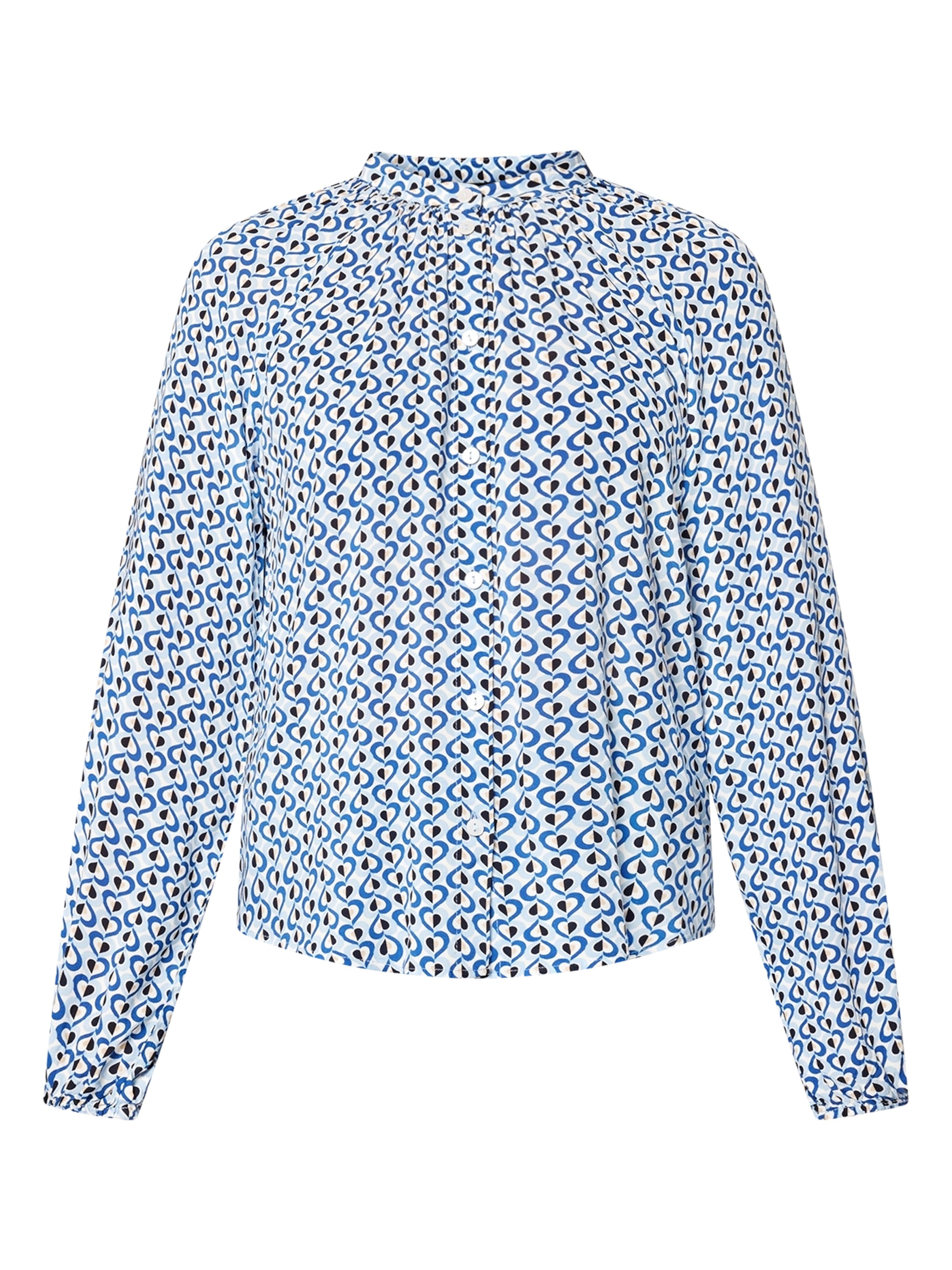Camicia da donna di zero in blu: frontale