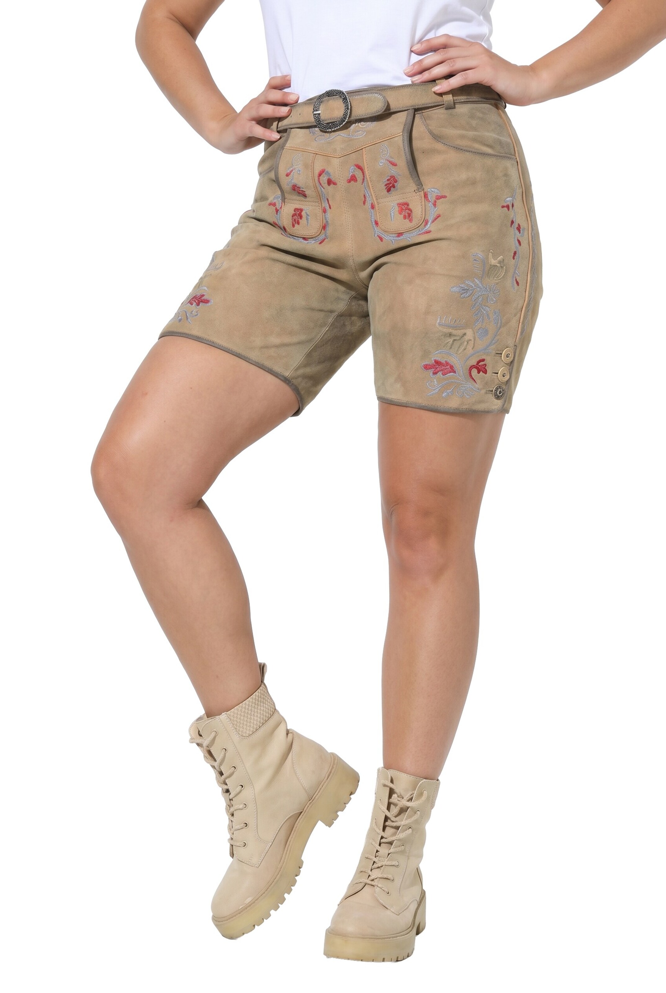 Ulla Popken Regular Pants in Beige