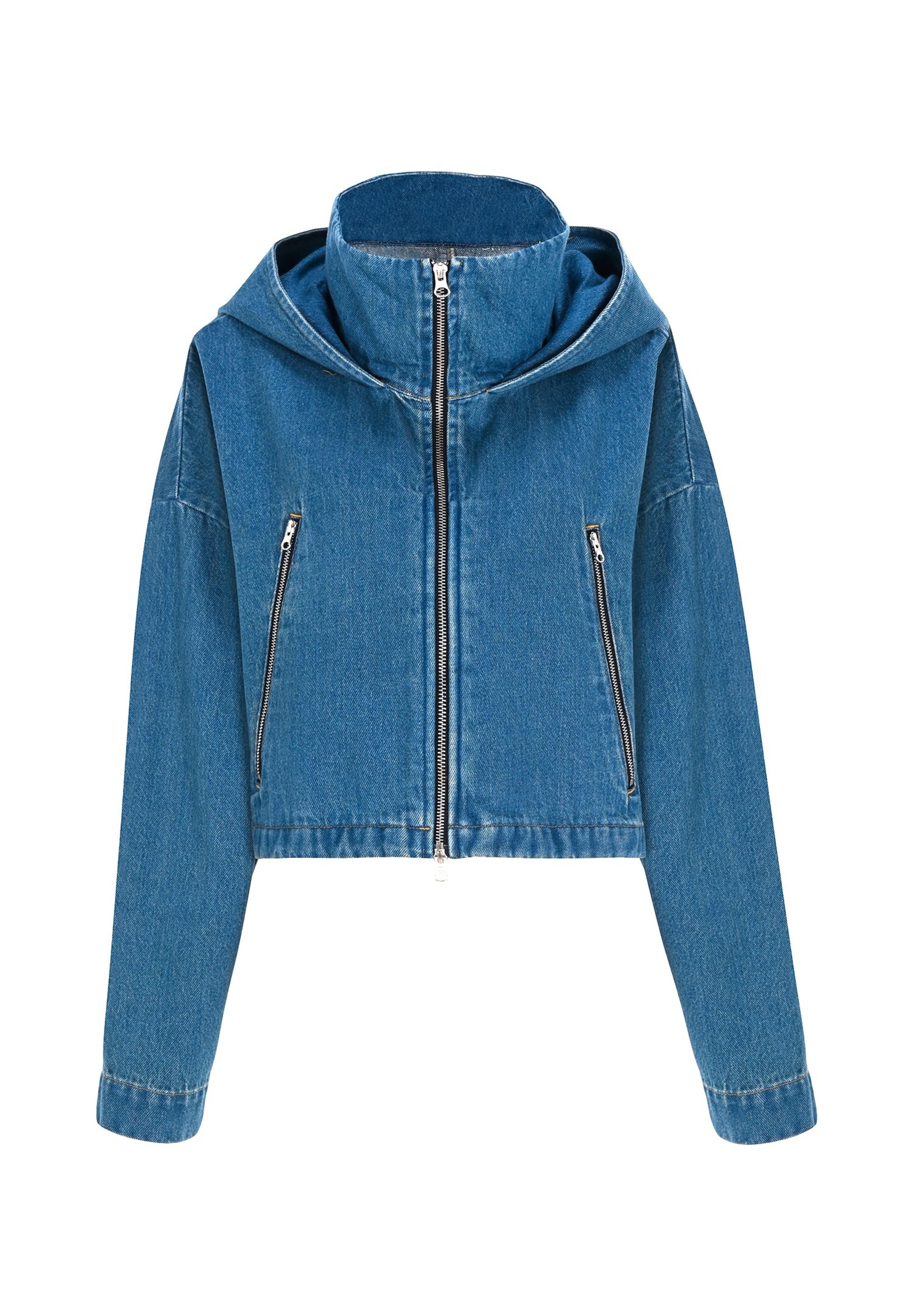 FRESHLIONS Jeansjacke 'Juliana' in Blau: Vorderseite