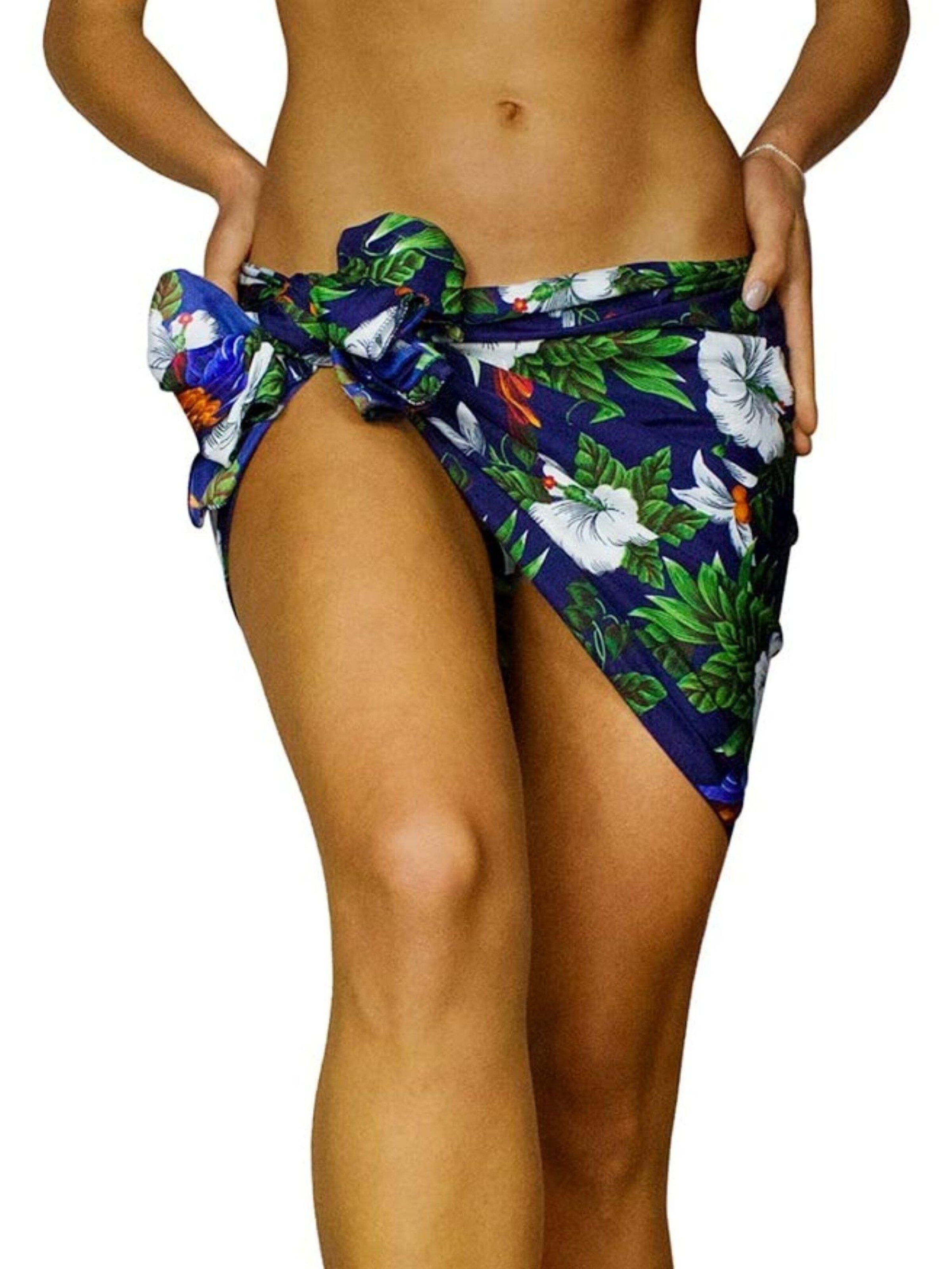 King Kameha Beach Towel 'Cherryparrot' in Blue: front