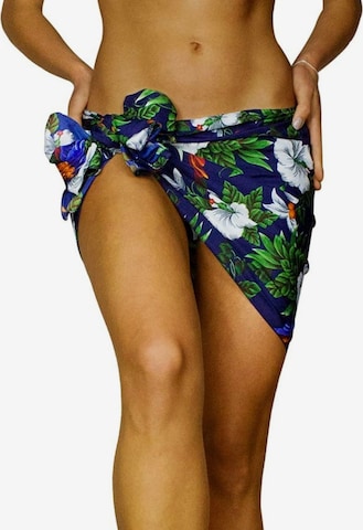 King Kameha Strandtuch 'Cherryparrot' in Blau: Vorderseite