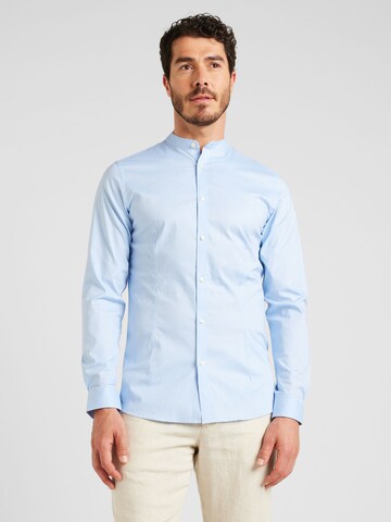 JACK & JONES Slim Fit Риза 'LAPARMA' в синьо: отпред