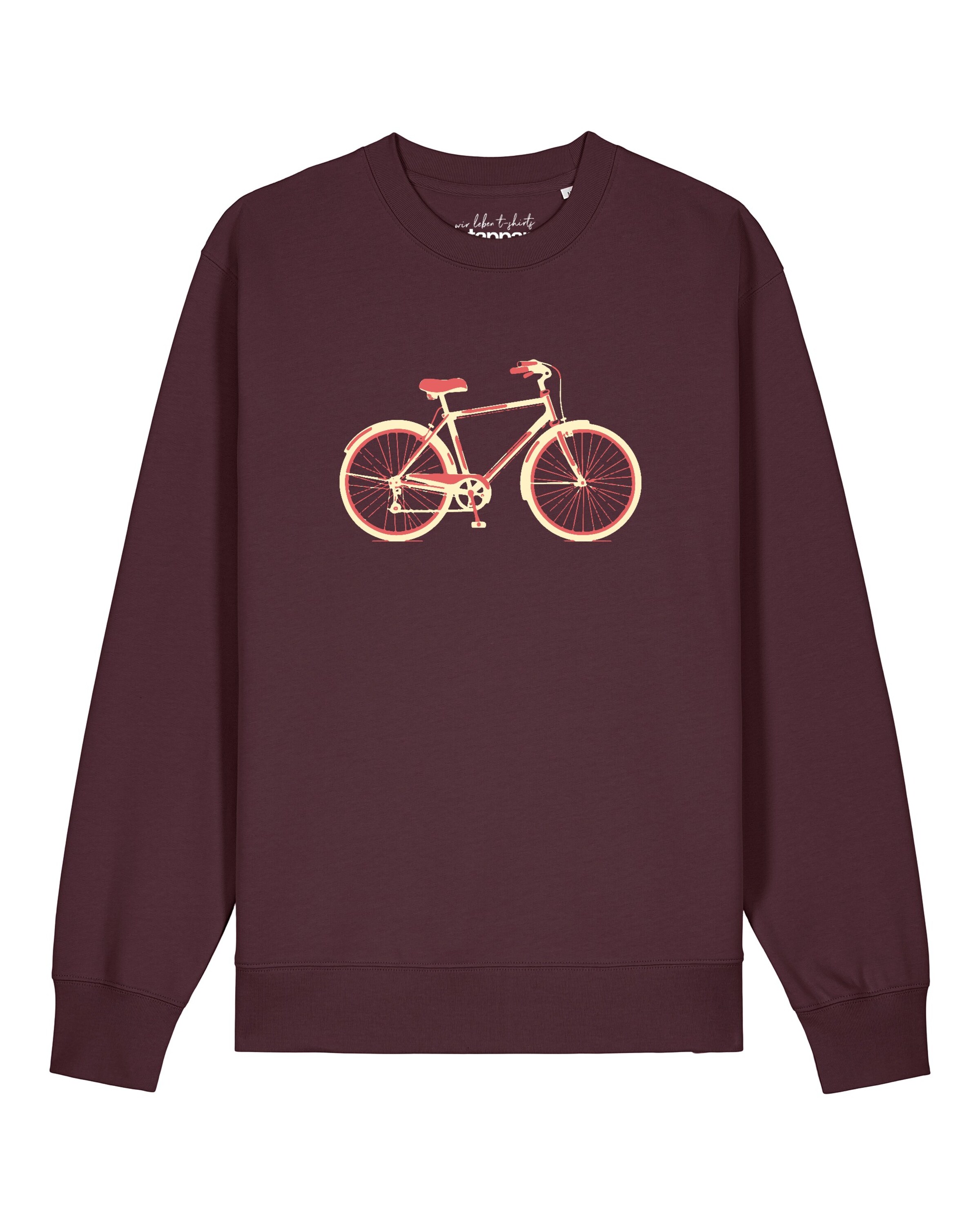 Sweat-shirt 'Red Bike' Watapparel en rouge : devant