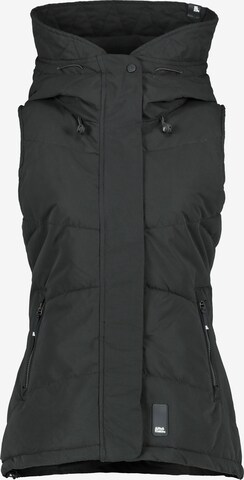 Alife and Kickin Bodywarmer 'JunisAK' in Zwart: voorkant