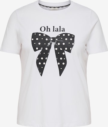 ONLY Carmakoma - Camisa 'CARBEAU' em branco: frente