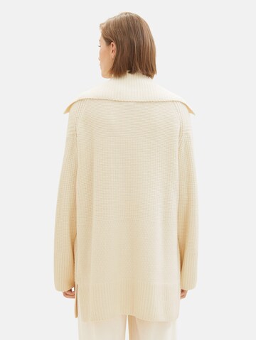 TOM TAILOR Knit Cardigan in Beige