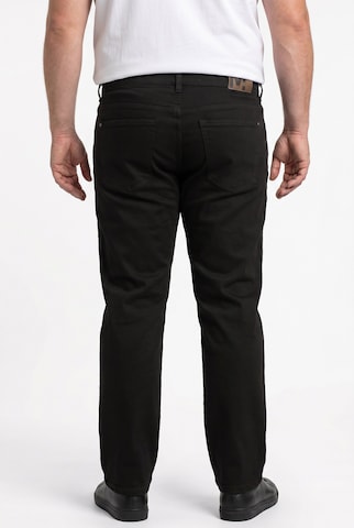 Men Plus Regular Jeans in Zwart
