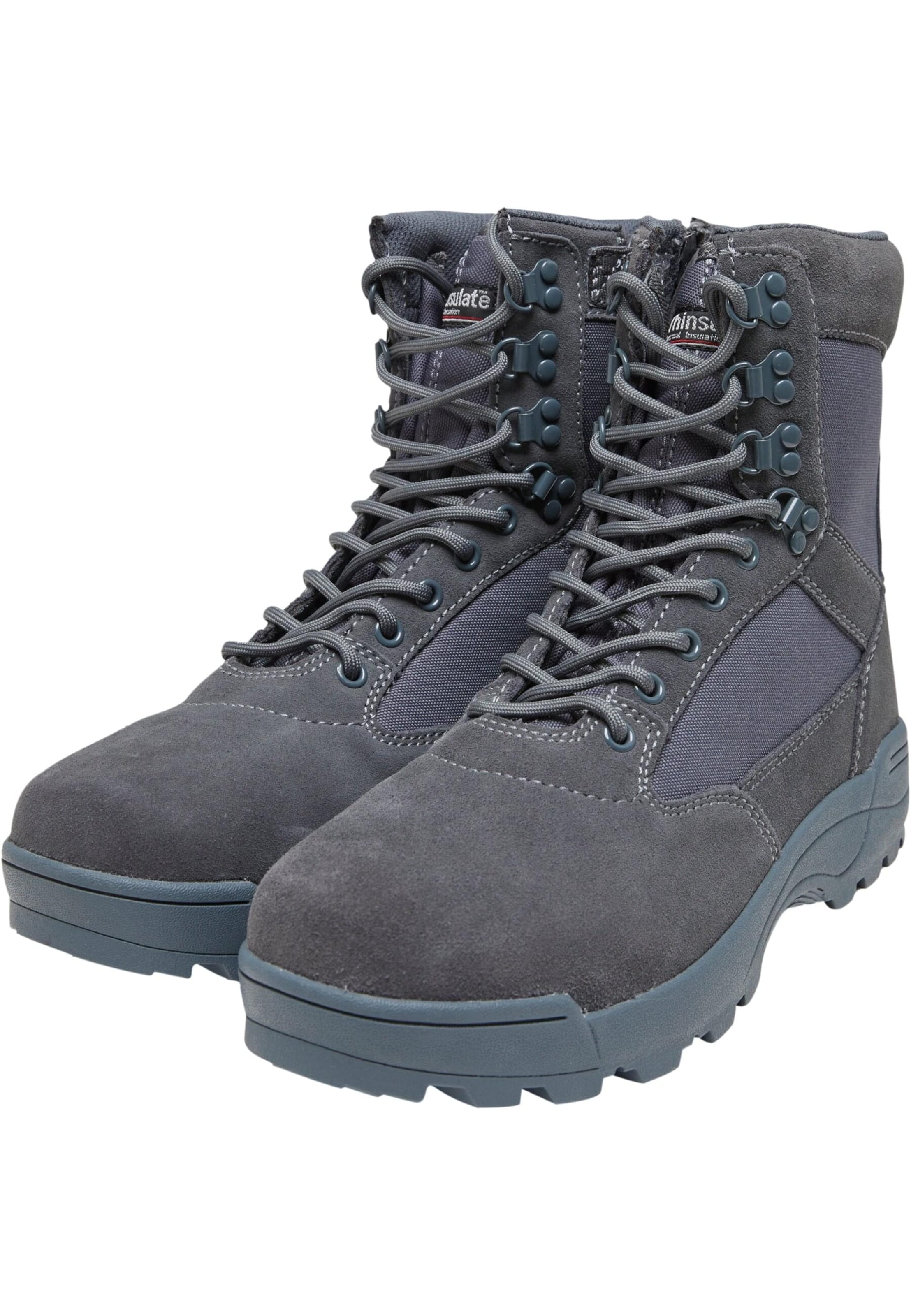 Bottines à lacets Brandit en gris