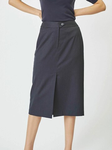 co'couture Rock 'Ida' in Grau: Vorderseite