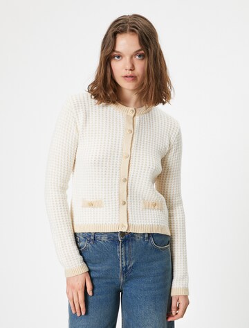 Koton Gebreid vest in Wit: voorkant