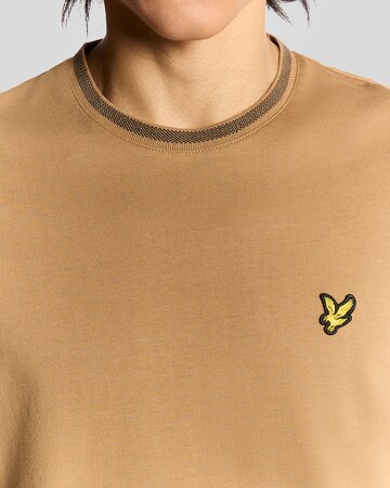 Lyle & Scott Shirt 'Birdseye Half Tipped' in Bruin