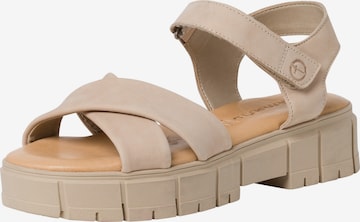 Sandales TAMARIS en beige : devant