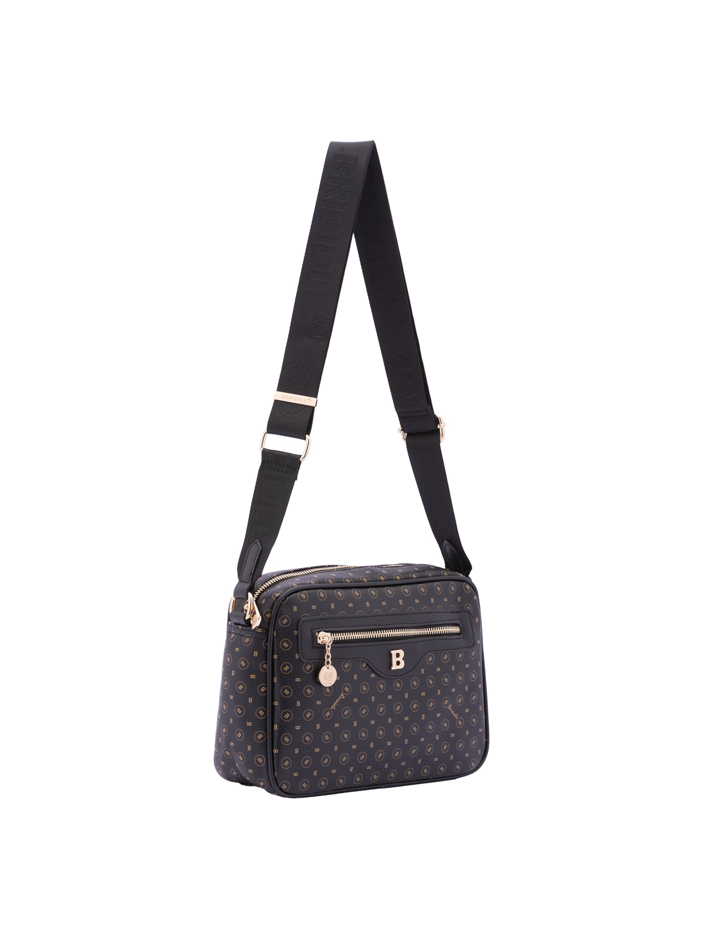 Briciole Crossbody bag in Black: front
