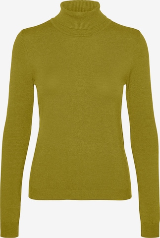 VERO MODA Pulover 'HAPPINESS' | zelena barva: sprednja stran