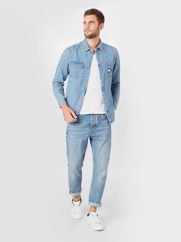Tommy Jeans Regular fit Srajca | modra barva