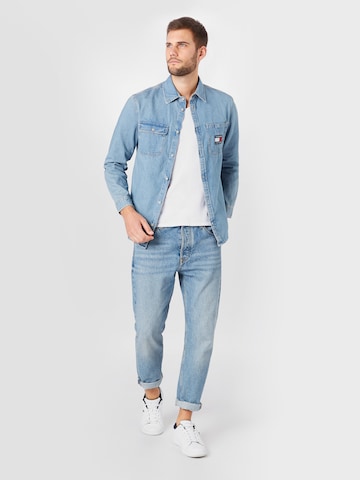 Tommy Jeans Regular Fit Hemd in Blau