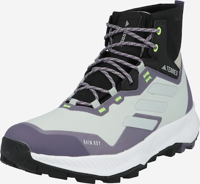 ADIDAS TERREX Boots 'Wmn Mid Rain.Rdy' in Pastel green / Plum / Black, Item view