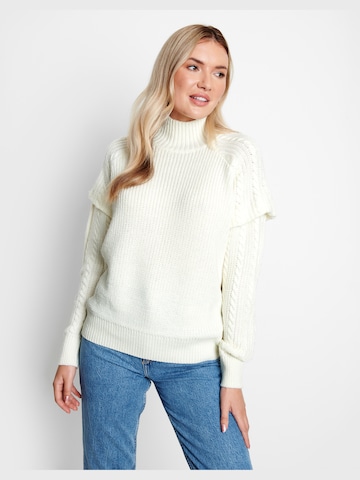 Threadbare Sweater 'Bella' in White: front