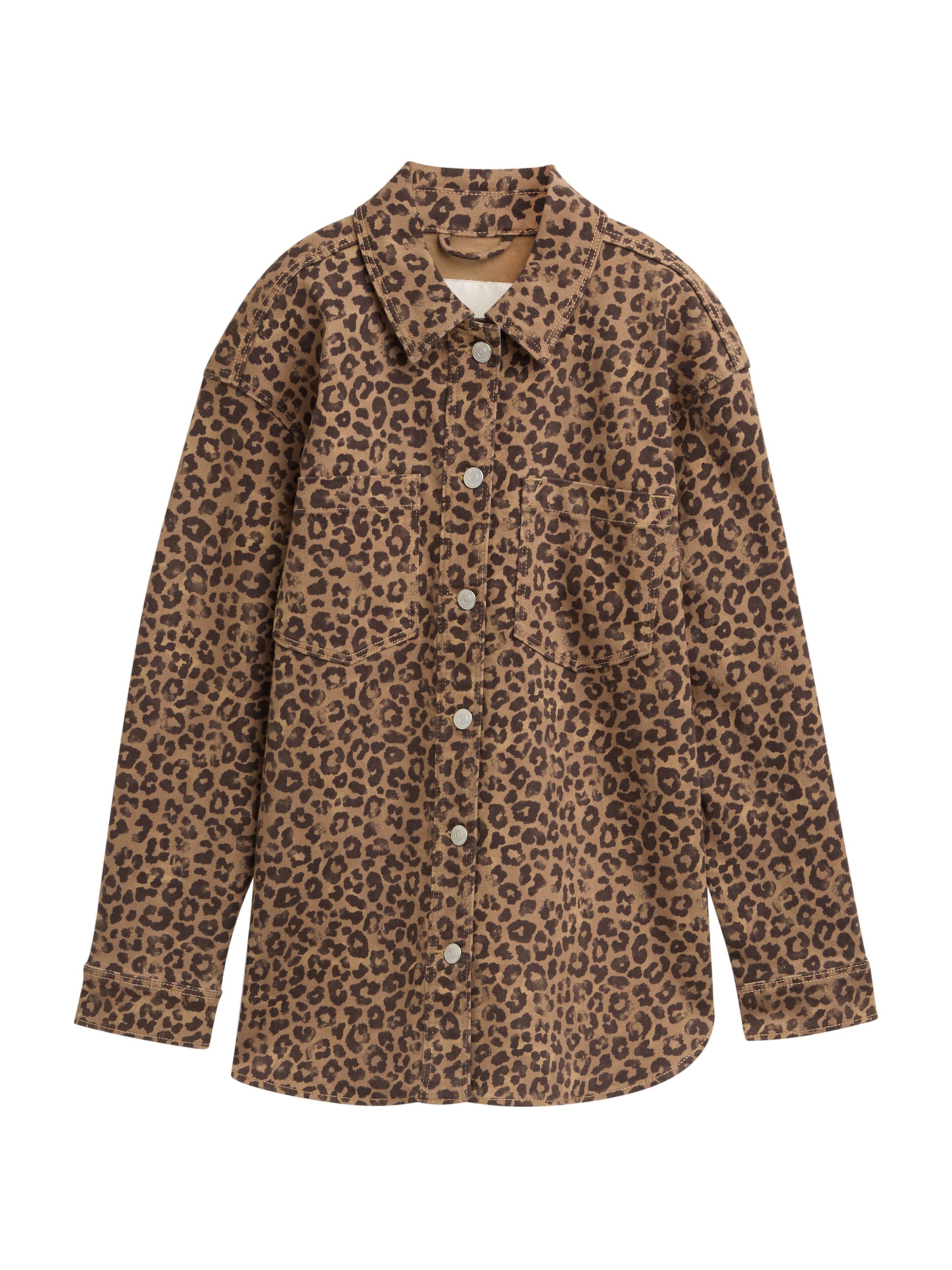 TOM TAILOR DENIM Halenka – hnědá: přední strana