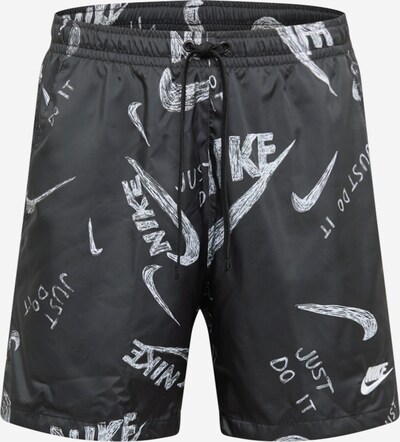 Pantaloni Nike Sportswear pe negru / alb, Vizualizare produs