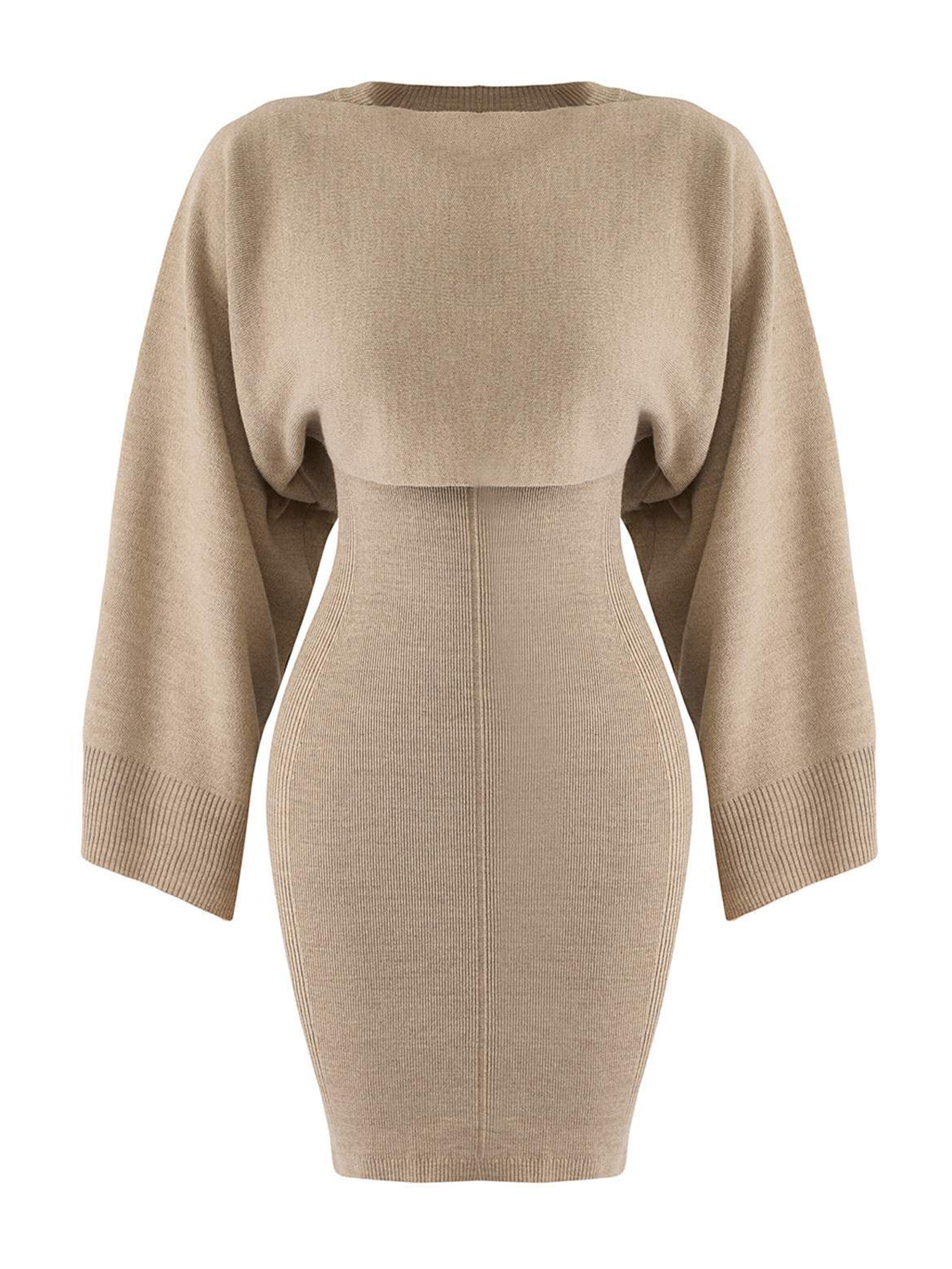 Trendyol Neulemekko värissä beige, Tuotenäkymä