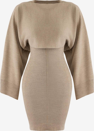 Megzta suknelė iš Trendyol, spalva – smėlio spalva, Prekių apžvalga