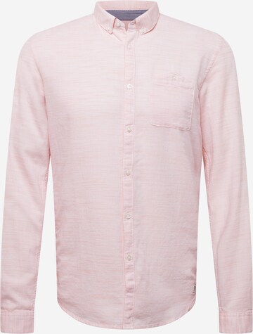 TOM TAILOR DENIM Regular fit Button Up Shirt in Pink: front