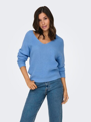 JDY Sweater 'JUSTY MAYA' in Blue: front