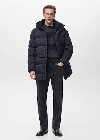 MANGO MAN Winter Coat 'Hans' in Blue