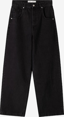 Bershka Kavbojke | črna barva: sprednja stran