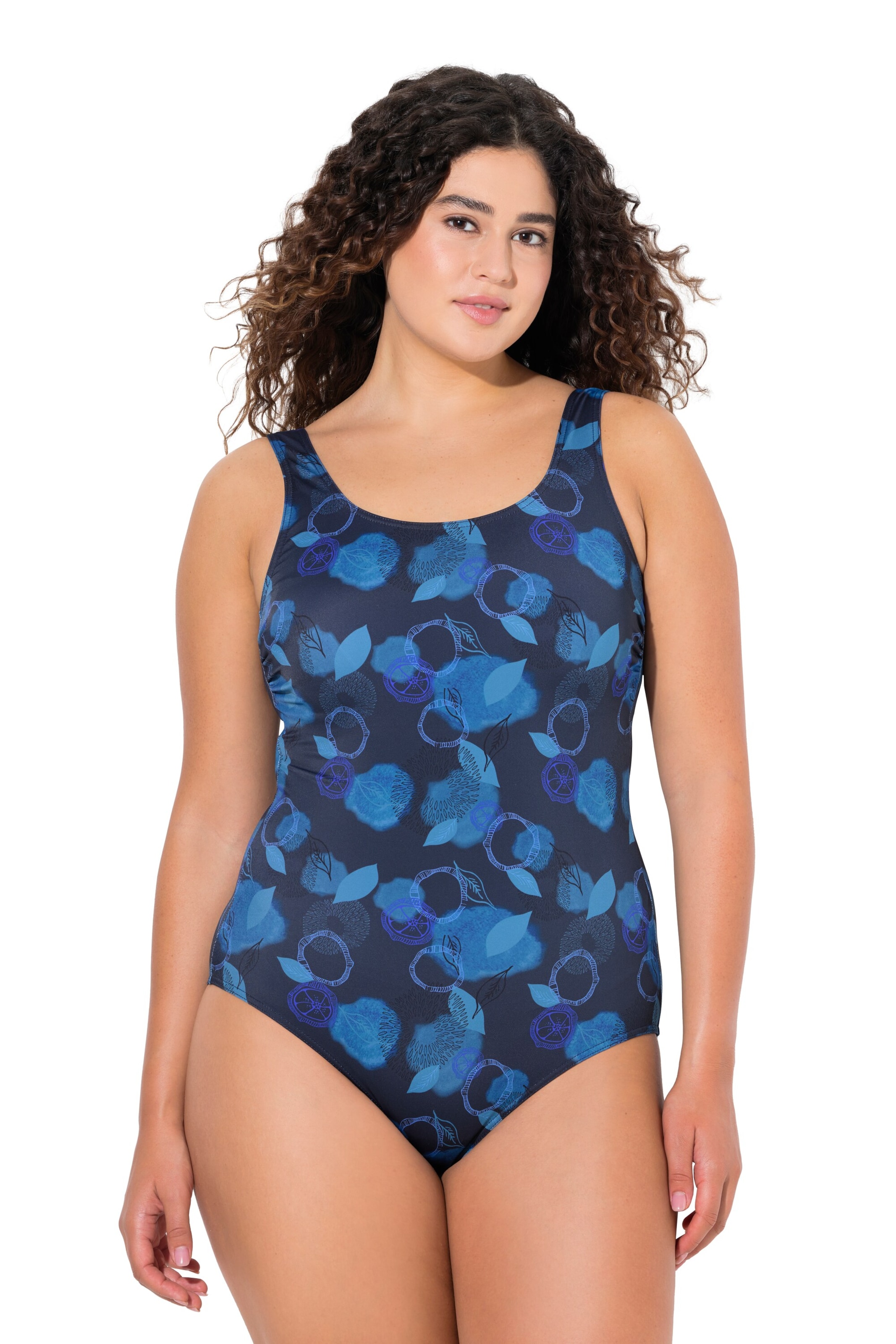 Ulla Popken Tričkové Jednodielne plavky 'Alice' - Modrá: predná strana