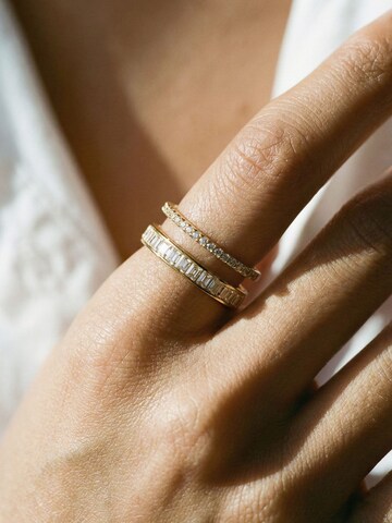 Nemomatheo Ring 'Sparkle Duo – Eleganter Doppelring' in Gold