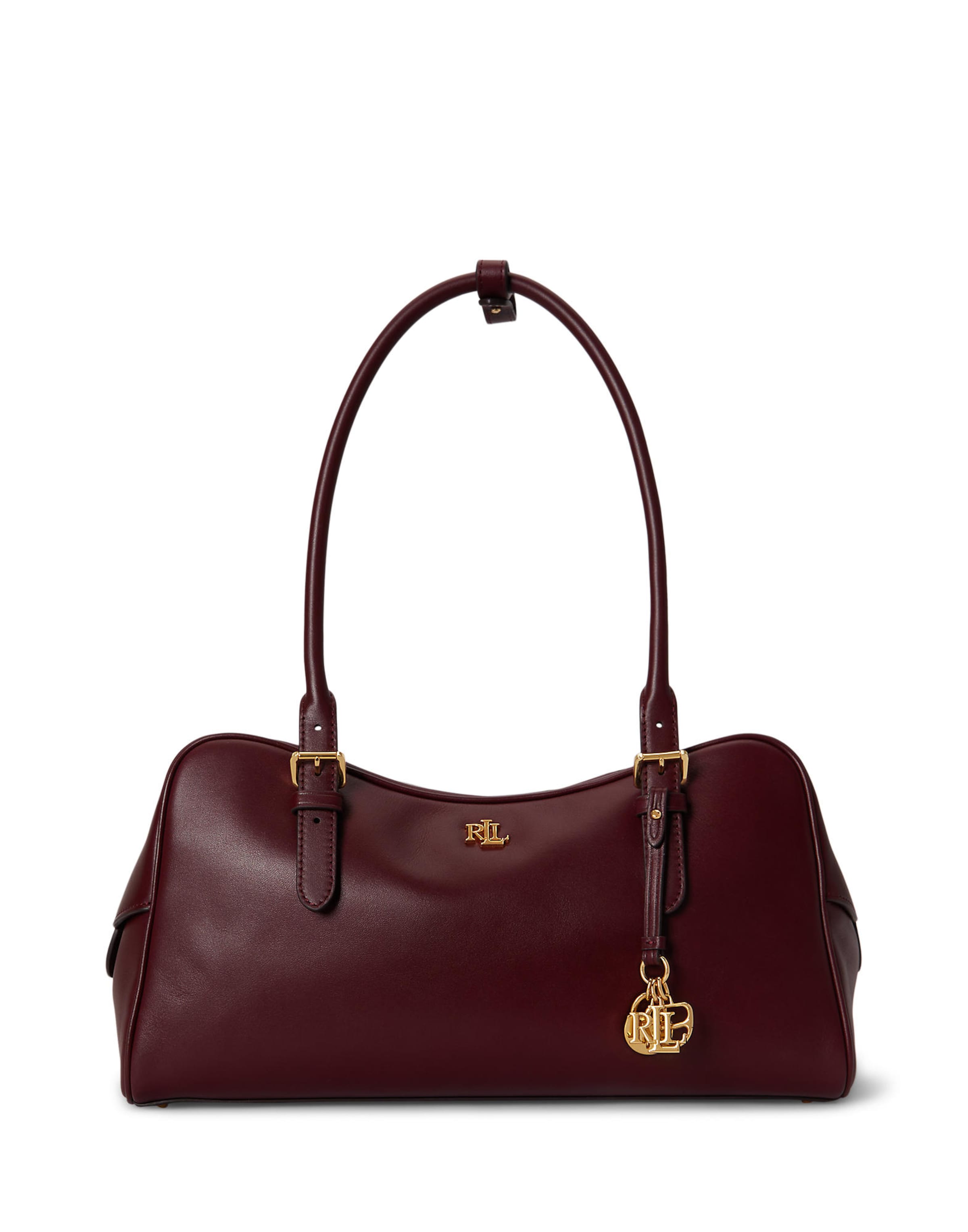 Lauren Ralph Lauren - Mala de ombro em vermelho: frente