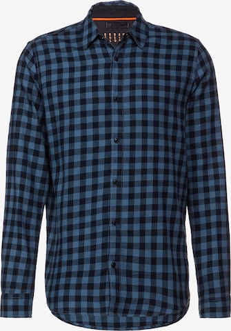 Street One MEN Button Up Shirt in Blue: front