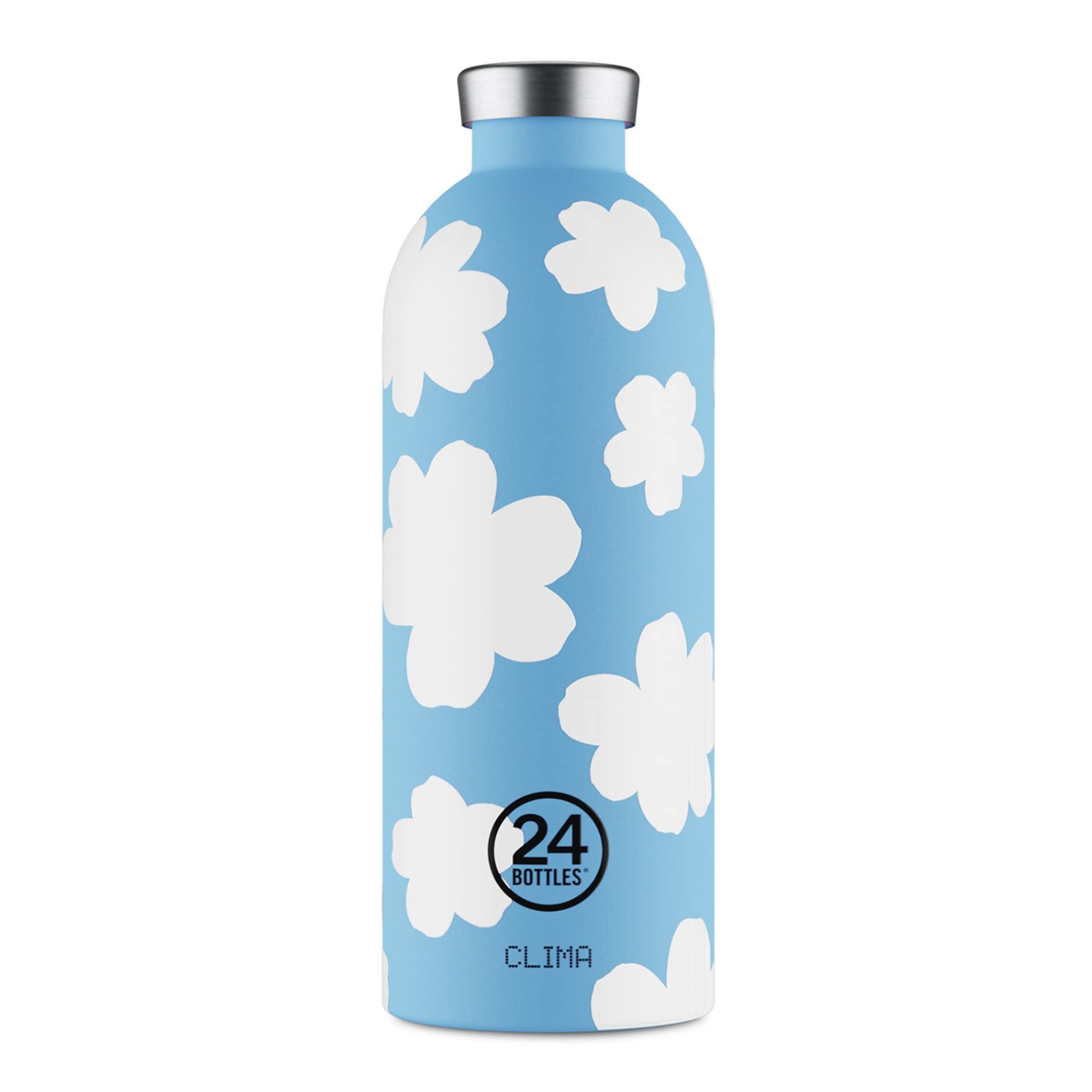 24Bottles Drinkfles 'Clima' in Blauw: voorkant