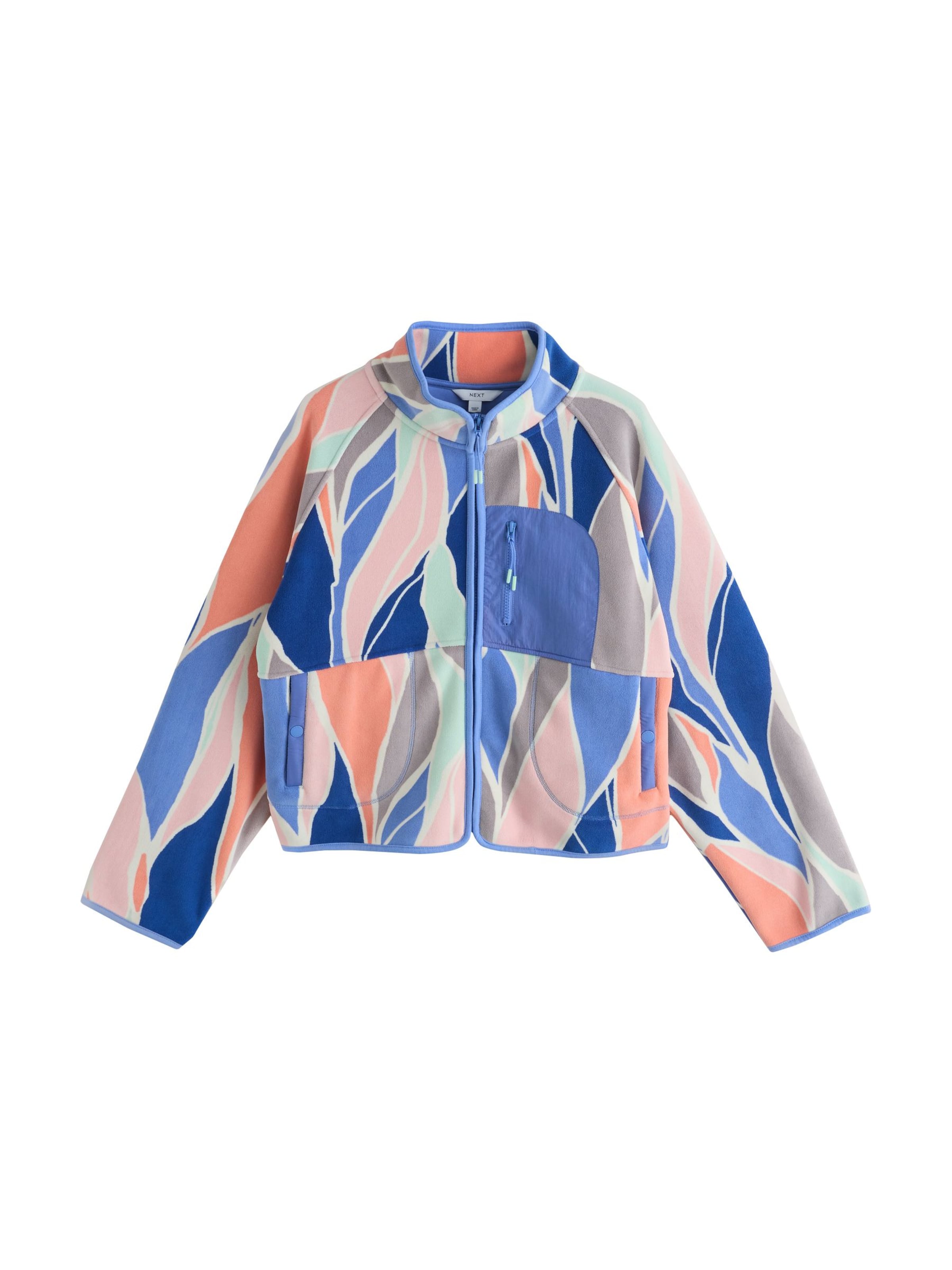 Next - Casaco de velo em mistura de cores: frente