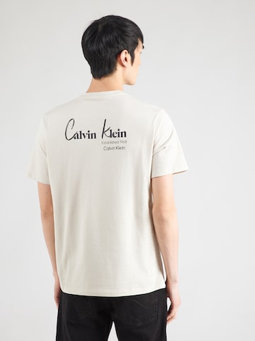 balta Calvin Klein Jeans Marškinėliai '30S': priekis