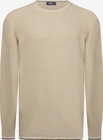 Pull-over Jimmy Sanders en beige : devant