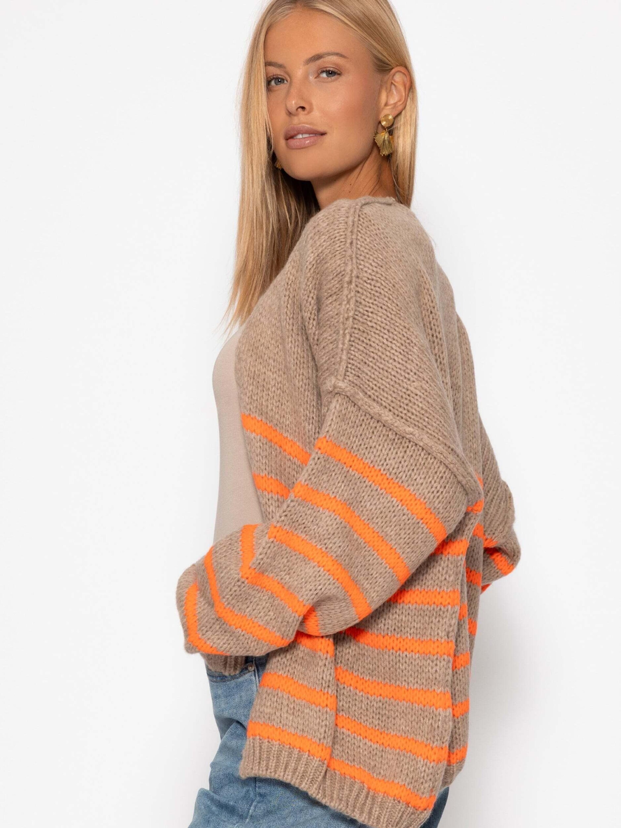 SASSYCLASSY Oversizestrickjacke‌‌ in Beige