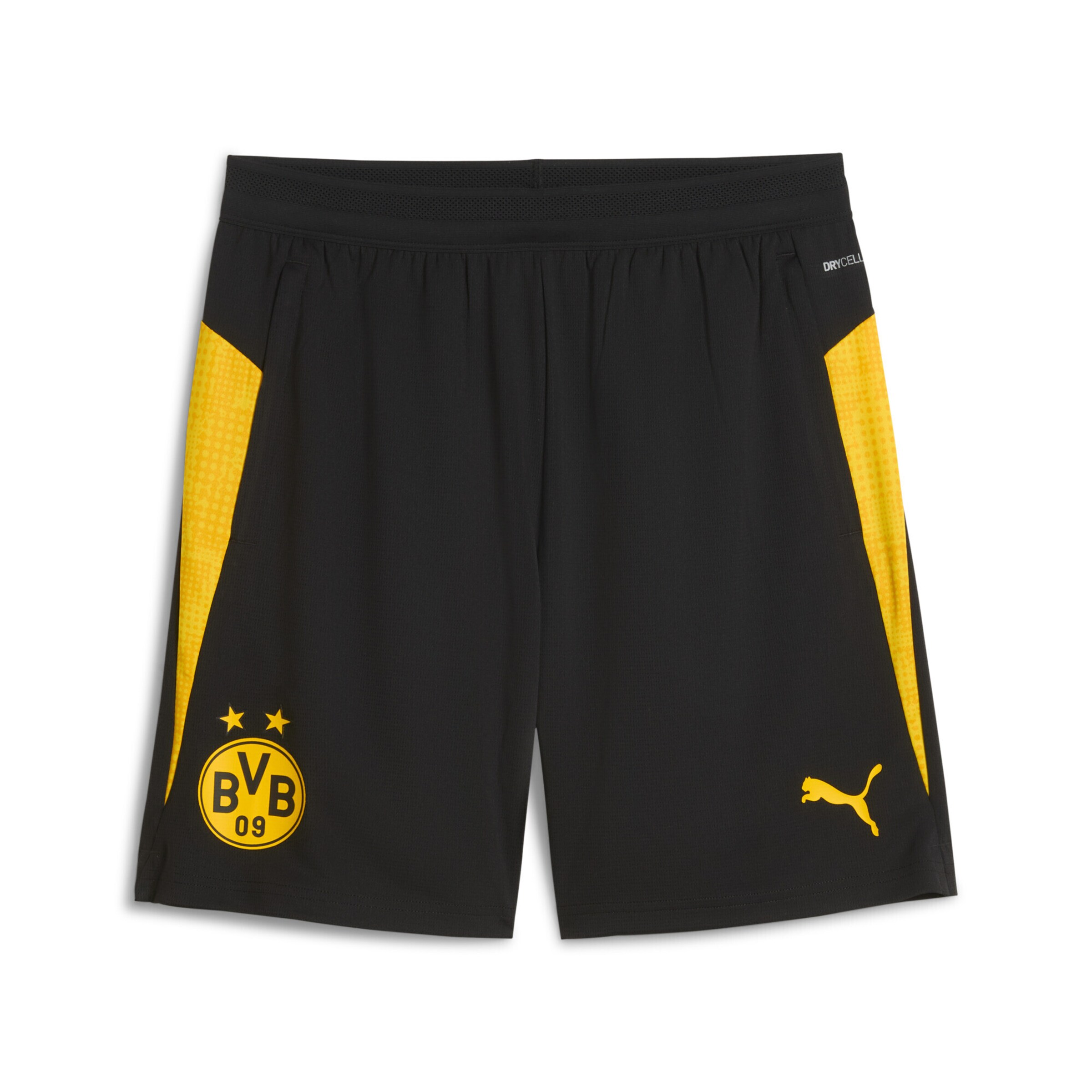 PUMA Sportshorts 'Borussia Dortmund' in gelb / schwarz, Produktansicht