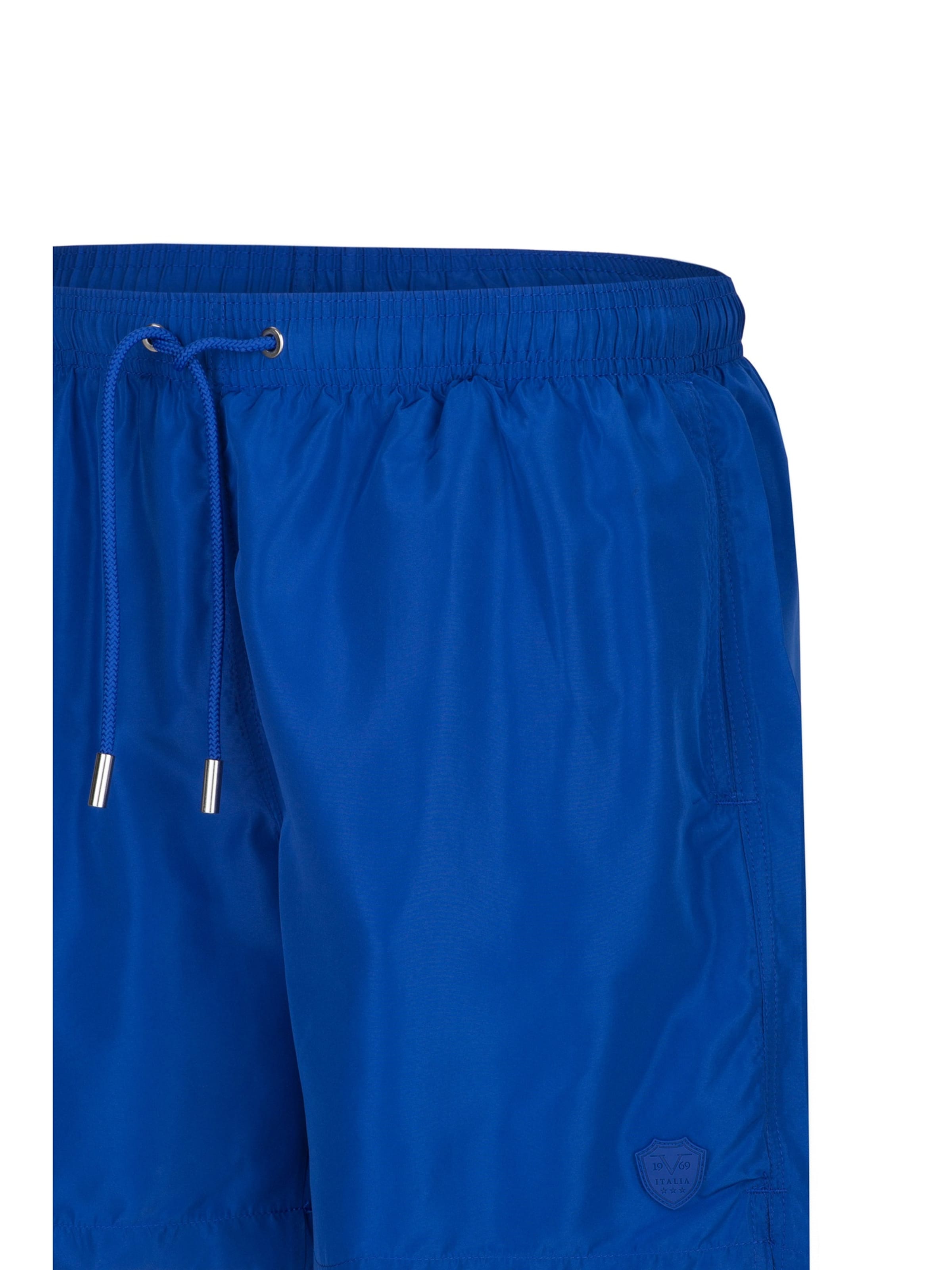 19V69 ITALIA Zwemshorts 'Siro Basic' in Blauw