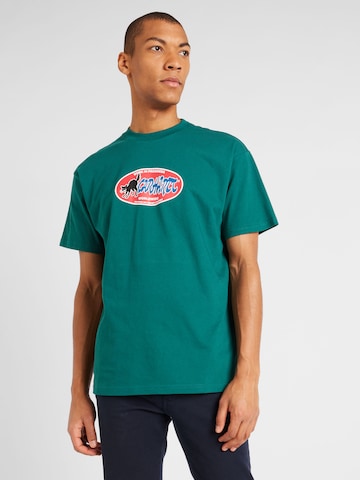 Carhartt WIP Тениска в зелено: отпред